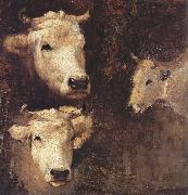 Nicolae Grigorescu Oxen oil painting on canvas
